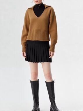 Moschino Black Pleated Skirt